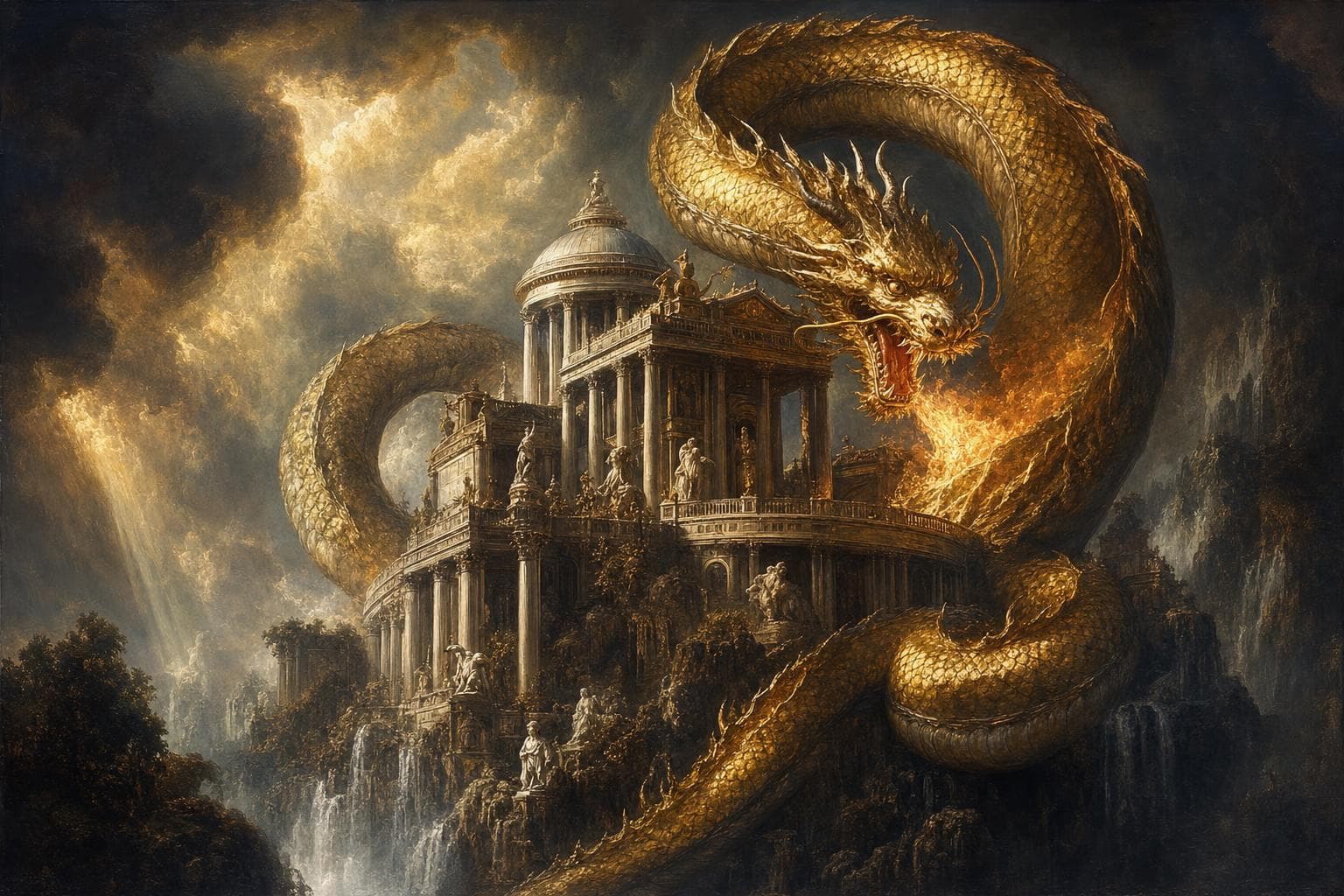 Mythological portrait — The dragon